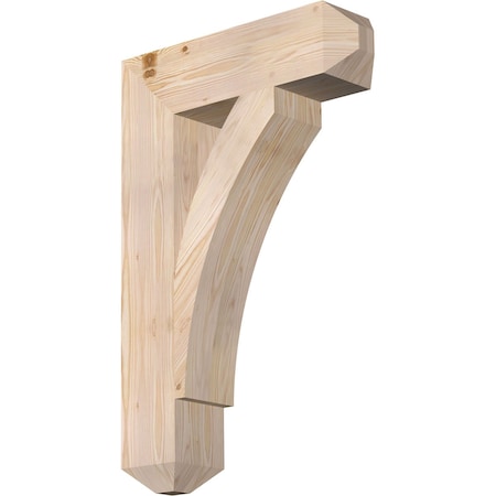 Ekena Millwork Thorton Craftsman Smooth Bracket, Douglas Fir, 5 1/2"W x 22"D x 34"H BKT06X22X34THR04SDF